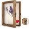 Shadow Box Frame 8 x 10 Shadowbox Display Case Picture Frame with Linen Back Memorabilia Bouquet Medals Military Photos Memory Box